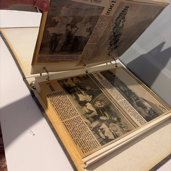 Scrap Book/Photo Album 1881-1928 newspaper clippings - Picture 2 of 5